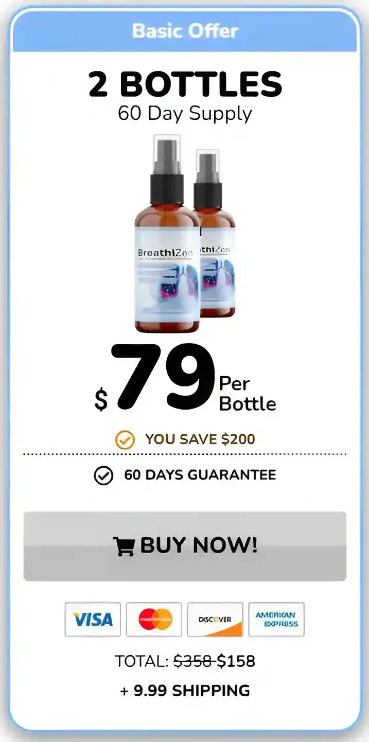 BreathiZen - 2 Bottles pricing